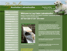 Tablet Screenshot of logcabinlabradoodles.com